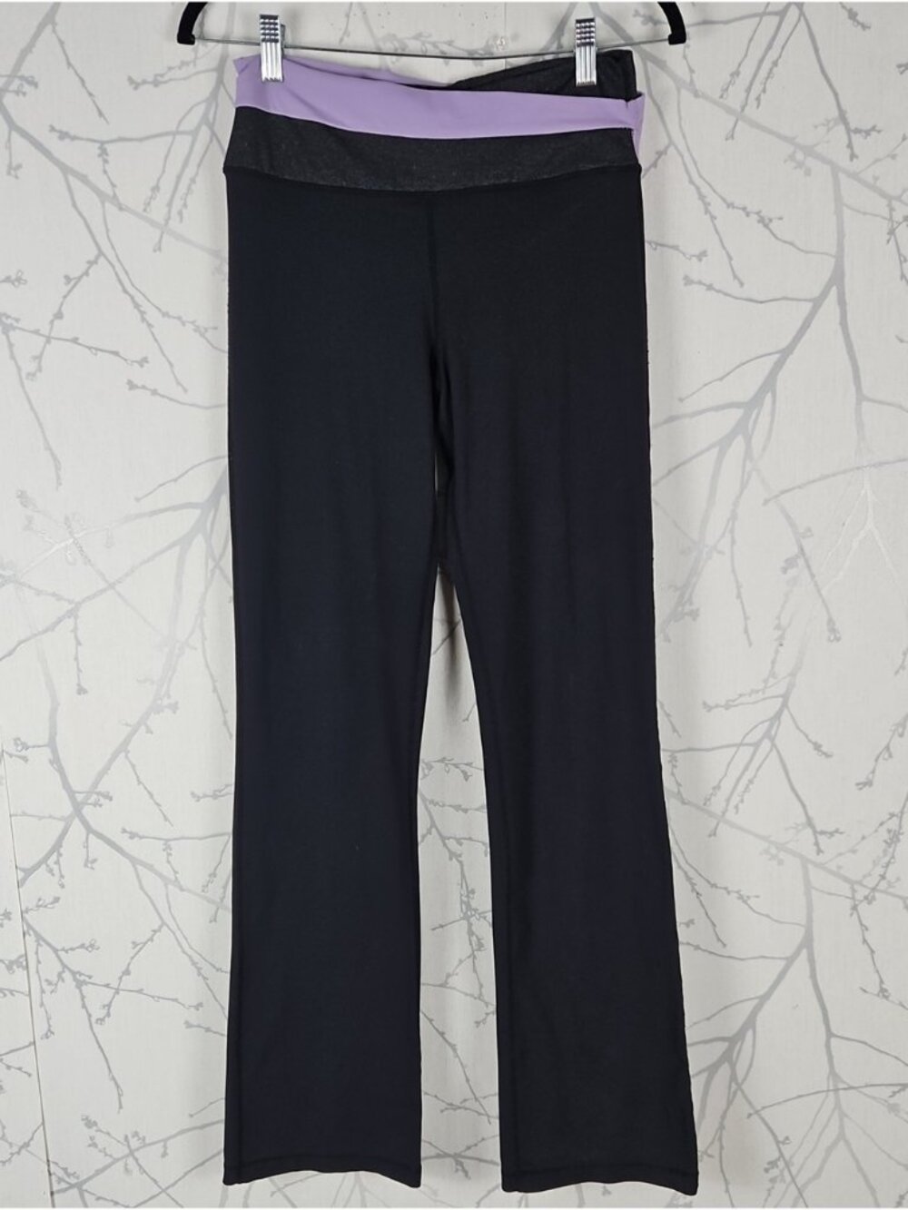 Lululemon Black Luon Criss Cross Mid Rise Astro Pants